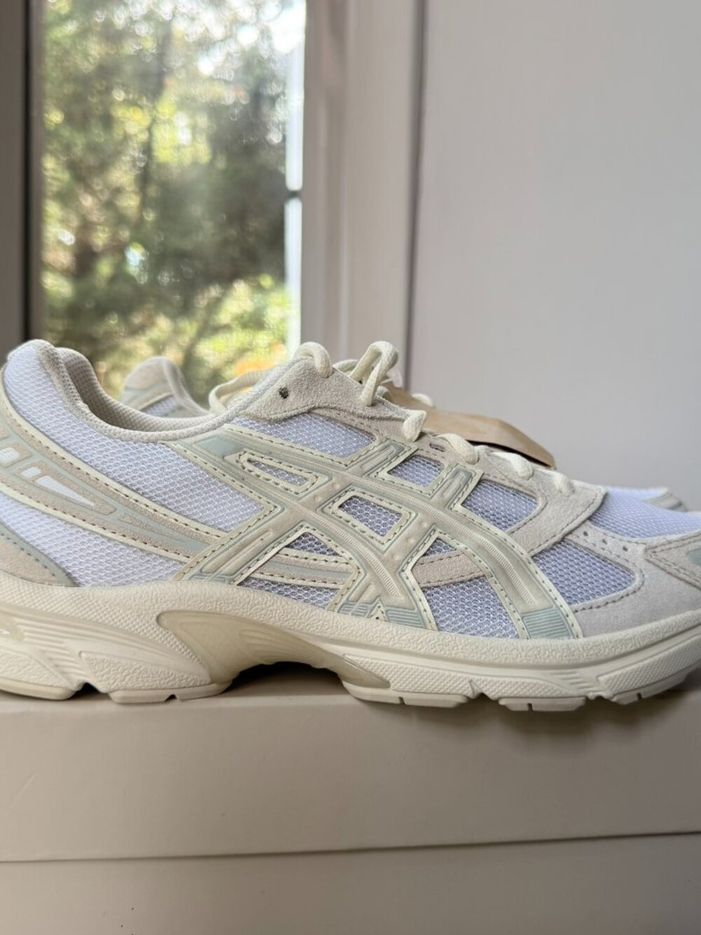NWT ASICS Gel-1130 Sneakers in White Birch Womens Size 10.5 - Picture 9 of 12